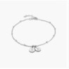 MAREN ANKLE BRACELET WITH INITIALS - STERLING SILVER