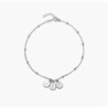 MAREN ANKLE BRACELET WITH INITIALS - STERLING SILVER