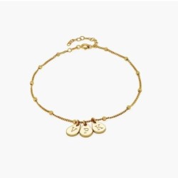 MARGO MIRROR CHAIN BRACELET/ANKLET - GOLD VERMEIL