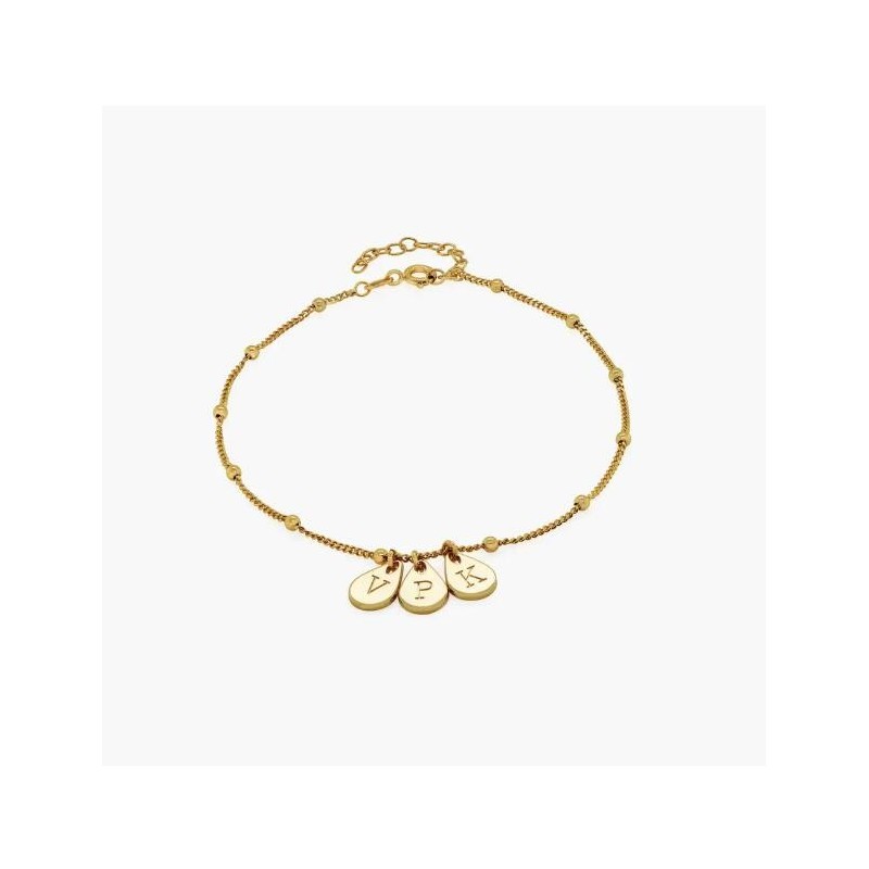 MARGO MIRROR CHAIN BRACELET/ANKLET - GOLD VERMEIL