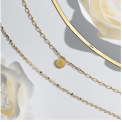 MARGO MIRROR CHAIN BRACELET/ANKLET - GOLD PLATING