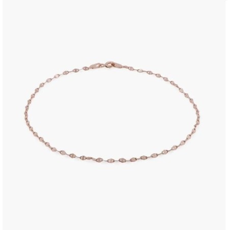 MARGO MIRROR CHAIN BRACELET/ANKLET - ROSE GOLD PLATING