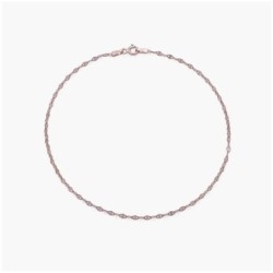 MARGO MIRROR CHAIN BRACELET/ANKLET - ROSE GOLD PLATING