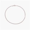 MARGO MIRROR CHAIN BRACELET/ANKLET - ROSE GOLD PLATING