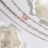 MARGO MIRROR CHAIN BRACELET/ANKLET - ROSE GOLD PLATING