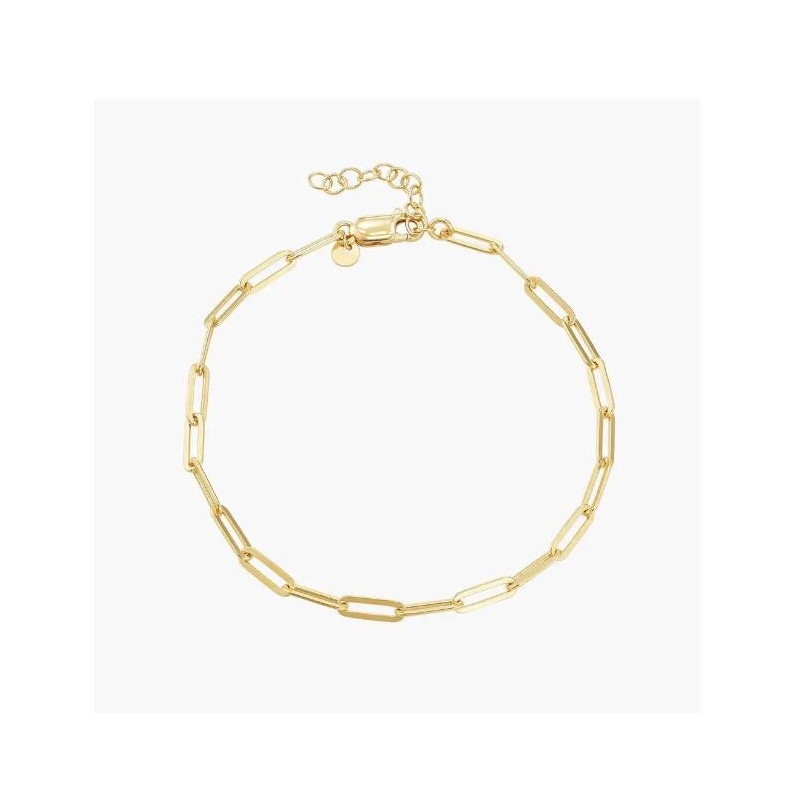 THE SHOWSTOPPER LINK BRACELET/ANKLET - GOLD VERMEIL