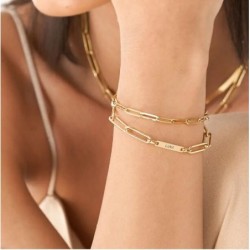 THE SHOWSTOPPER LINK BRACELET/ANKLET - GOLD VERMEIL