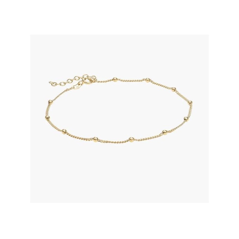 BOBBLE CHAIN ANKLET/BRACELET- GOLD VERMEIL