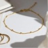 BOBBLE CHAIN ANKLET/BRACELET- GOLD VERMEIL