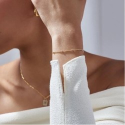 BOBBLE CHAIN ANKLET/BRACELET- GOLD VERMEIL