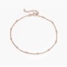 BOBBLE CHAIN ANKLET/BRACELET- ROSE GOLD VERMEIL