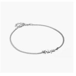 ALLORA NAME ANKLE BRACELET - STERLING SILVER