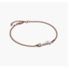 ALLORA NAME ANKLE BRACELET - ROSE GOLD VERMEIL