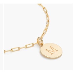 LILIAN INITIAL ANKLET CHAIN- 14K SOLID GOLD