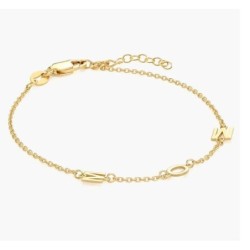 INEZ INITIAL BRACELET/ANKLET - GOLD PLATED