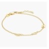 INEZ INITIAL BRACELET/ANKLET - GOLD PLATED