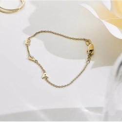 INEZ INITIAL BRACELET/ANKLET - GOLD PLATED