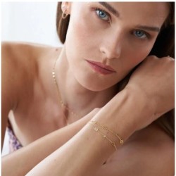 INEZ INITIAL BRACELET/ANKLET - GOLD VERMEIL