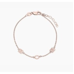 INEZ INITIAL BRACELET/ANKLET - ROSE GOLD VERMEIL