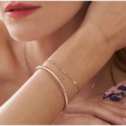 INEZ INITIAL BRACELET/ANKLET - ROSE GOLD VERMEIL