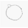 IVY NAME PAPERCLIP CHAIN ANKLET - STERLING SILVER