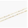 IVY NAME PAPERCLIP CHAIN ANKLET - GOLD VERMEIL