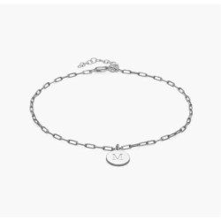 LILIAN INITIAL ANKLET CHAIN - STERLING SILVER