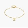 LILIAN INITIAL ANKLET CHAIN - GOLD VERMEIL