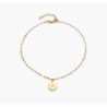 LILIAN INITIAL ANKLET CHAIN - GOLD VERMEIL