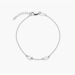 INEZ INITIAL BRACELET/ANKLET - SILVER