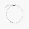 INEZ INITIAL BRACELET/ANKLET - SILVER