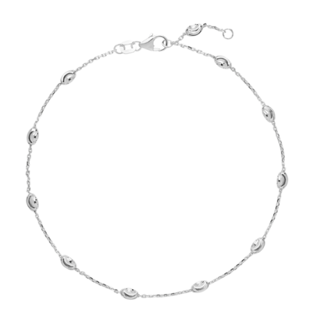 Lund Copenhagen - Silver anklet with pattern|Second hand low price sale