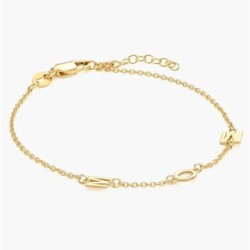 INEZ INITIAL BRACELET/ANKLET - GOLD VERMEIL