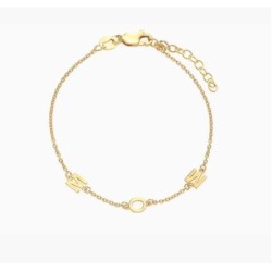 INEZ INITIAL BRACELET/ANKLET - GOLD VERMEIL