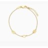 INEZ INITIAL BRACELET/ANKLET - GOLD VERMEIL