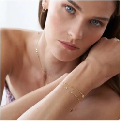 INEZ INITIAL BRACELET/ANKLET - GOLD VERMEIL