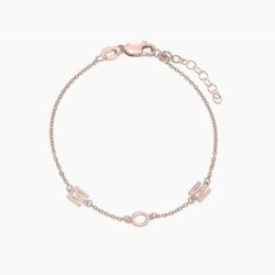 INEZ INITIAL BRACELET/ANKLET - ROSE GOLD VERMEIL