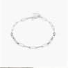 IVY NAME PAPERCLIP CHAIN ANKLET - STERLING SILVER