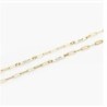 IVY NAME PAPERCLIP CHAIN ANKLET - GOLD VERMEIL