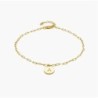 LILIAN INITIAL ANKLET CHAIN - GOLD VERMEIL