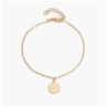 LILIAN INITIAL ANKLET CHAIN- 14K SOLID GOLD