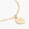 LILIAN INITIAL ANKLET CHAIN- 14K SOLID GOLD