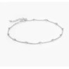 BOBBLE CHAIN ANKLET/BRACELET - STERLING SILVER