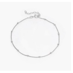 BOBBLE CHAIN ANKLET/BRACELET - STERLING SILVER