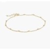 BOBBLE CHAIN ANKLET/BRACELET- GOLD VERMEIL