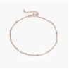 BOBBLE CHAIN ANKLET/BRACELET- ROSE GOLD VERMEIL