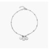 MAREN ANKLE BRACELET WITH INITIALS - STERLING SILVER