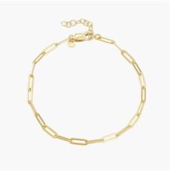 THE SHOWSTOPPER LINK BRACELET/ANKLET - GOLD VERMEIL