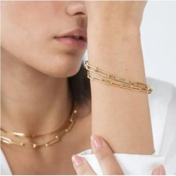 THE SHOWSTOPPER LINK BRACELET/ANKLET - GOLD VERMEIL