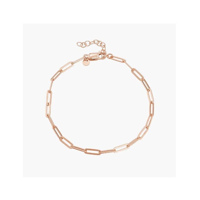 THE SHOWSTOPPER LINK BRACELET/ANKLET - ROSE GOLD PLATED